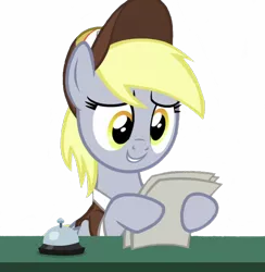 Size: 704x720 | Tagged: safe, artist:loneboy48, derpibooru import, edit, edited screencap, editor:lonely fanboy48, screencap, derpy hooves, pegasus, pony, best gift ever, cute, hat, image, mail, mailpony, not a vector, paper, png, simple background, solo, transparent background