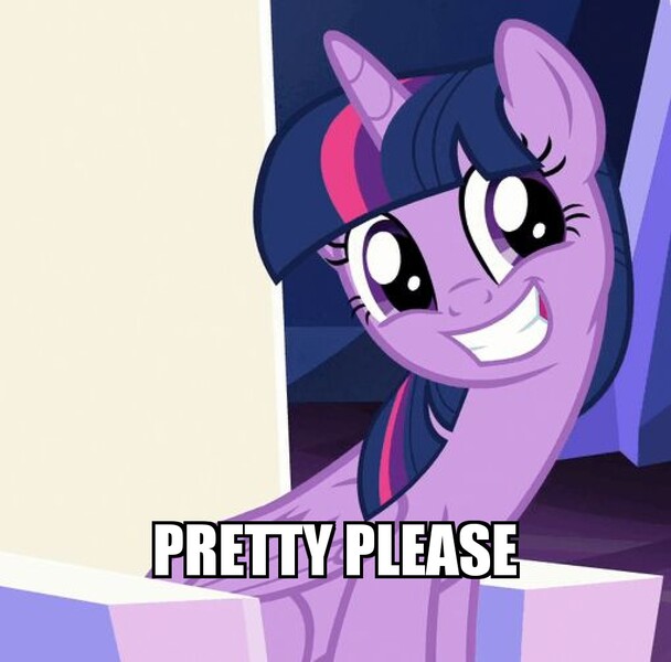 Size: 1020x1006 | Tagged: safe, derpibooru import, edit, edited screencap, screencap, twilight sparkle, twilight sparkle (alicorn), alicorn, pony, to where and back again, bronybait, caption, cute, female, image macro, mare, pretty, pretty please, reaction image, solo, text, twiabetes