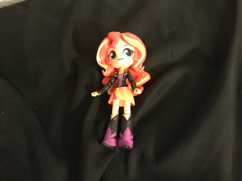 Size: 2048x1536 | Tagged: safe, artist:theanimefanz, derpibooru import, sunset shimmer, equestria girls, bed, doll, equestria girls minis, irl, photo, toy, twitter link