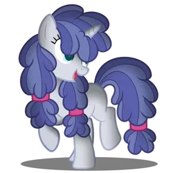 Size: 1024x1036 | Tagged: safe, artist:lavendersweet121, derpibooru import, oc, oc:confetti cannon, pony, unicorn, female, mare, offspring, parent:party favor, parent:pinkie pie, parents:partypie, simple background, solo, transparent background