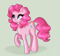 Size: 718x675 | Tagged: safe, artist:lannarainbows, derpibooru import, pinkie pie, pony, pixel art, simple background, solo