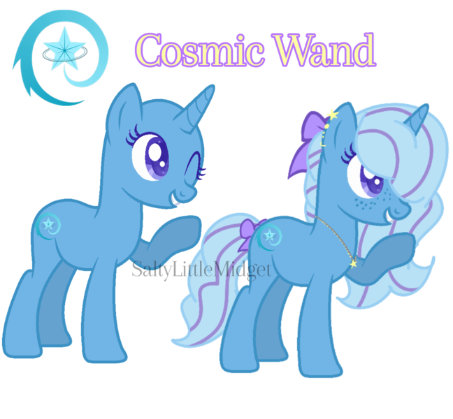 Size: 1540x1425 | Tagged: safe, artist:saltylittlemidget, derpibooru import, oc, pony, magical lesbian spawn, offspring, parent:starlight glimmer, parent:trixie, parents:startrix