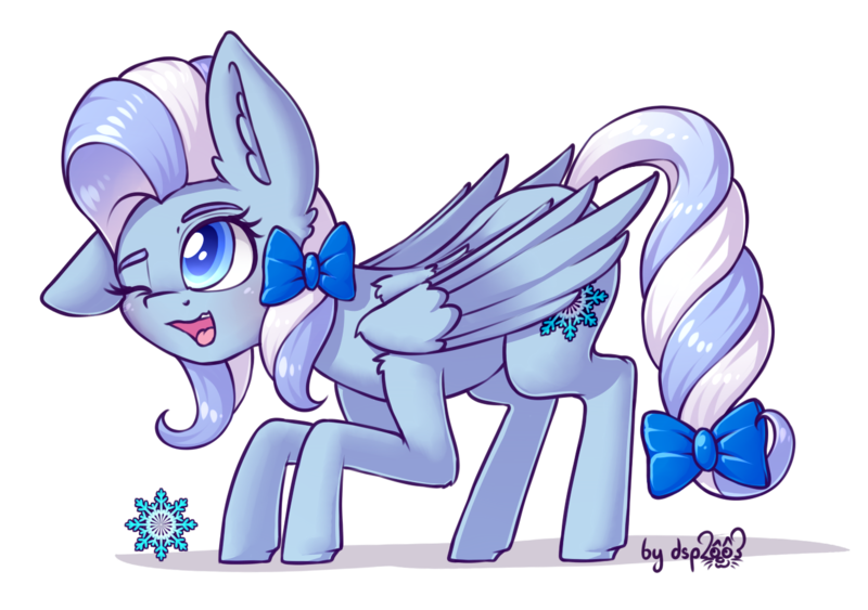 Size: 1330x936 | Tagged: safe, artist:dsp2003, derpibooru import, part of a set, oc, oc:flakey hailstone, unofficial characters only, pegasus, pony, behaving like a cat, blushing, bow, commission, cute, cutie mark, female, hair bow, mare, one eye closed, open mouth, simple background, tail bow, transparent background