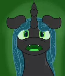 Size: 1200x1400 | Tagged: artist:krumpcakes, changeling, changeling queen, derpibooru import, female, looking at you, open mouth, queen chrysalis, safe, solo, source needed