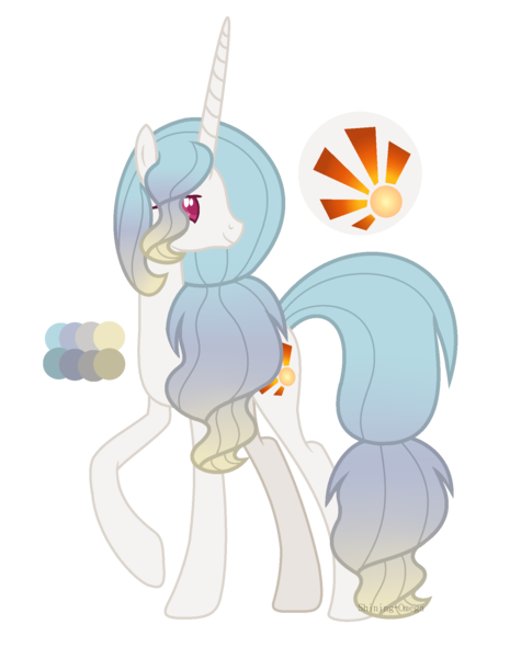 Size: 1600x2064 | Tagged: safe, artist:shining-omega, derpibooru import, oc, oc:sundance, pony, unicorn, female, mare, offspring, parent:princess celestia, simple background, solo, transparent background