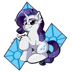 Size: 2000x2000 | Tagged: safe, artist:viejillox64art, derpibooru import, rarity, pony, fluffy, solo, sticker