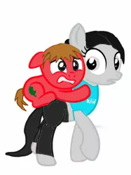 Size: 673x898 | Tagged: safe, artist:volcanicdash, derpibooru import, ponified, earth pony, pony, animal crossing, base used, clothes, colt, crossover, female, male, mare, nintendo, super smash bros., villager, wii fit, wii fit trainer