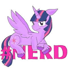 Size: 768x748 | Tagged: safe, artist:princessmuffinart, derpibooru import, twilight sparkle, twilight sparkle (alicorn), alicorn, pony, design, hashtag, nerd, shirt design, simple background, solo, teepublic, transparent background