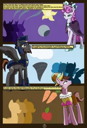 Size: 4750x7000 | Tagged: safe, artist:chedx, derpibooru import, chancellor puddinghead, commander hurricane, princess platinum, earth pony, pegasus, pony, unicorn, comic:mlp old tales, fanfic, absurd resolution, adventure, comic, earth pony tribe, fantasy, female, male, mare, pegasus tribe, stallion, unicorn tribe