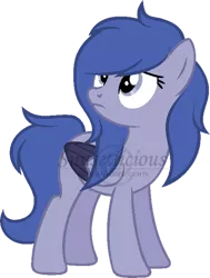 Size: 400x530 | Tagged: safe, artist:sunsetlicious, derpibooru import, oc, oc:shadow night, pegasus, pony, female, mare, obtrusive watermark, simple background, solo, transparent background, two toned wings, watermark, wings