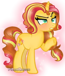 Size: 792x923 | Tagged: safe, artist:doroshll, derpibooru import, oc, oc:melody, pony, unicorn, female, magical lesbian spawn, mare, offspring, parent:adagio dazzle, parent:sunset shimmer, parents:sunsagio, solo