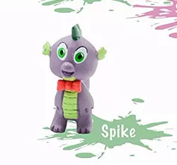 Size: 354x329 | Tagged: safe, derpibooru import, spike, dragon, bootleg, bowtie, cake topper, faic, irl, male, photo, solo, toy, wat