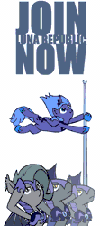 Size: 600x1350 | Tagged: safe, artist:whateverbender, derpibooru import, princess luna, oc, oc:grey mouse, alicorn, bat pony, pony, :t, animated, armor, bat pony oc, bat wings, caption, cute, derp, female, flag pole, frame by frame, frown, gif, gif with captions, guardsmare, jewelry, lidded eyes, loop, lunabetes, lunar republic, majestic as fuck, male, mare, night guard, nose wrinkle, regalia, royal guard, s1 luna, salute, scrunchy face, serious, serious face, simple background, sitting, spread wings, squigglevision, stallion, text, vibrating, wat, white background, wide eyes, wind, wing fluff, wings