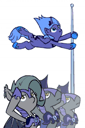 Size: 600x900 | Tagged: safe, artist:whateverbender, derpibooru import, princess luna, oc, oc:grey mouse, alicorn, bat pony, pony, :t, adorkable, animated, armor, bat pony oc, bat wings, cute, derp, dork, female, flag pole, frame by frame, frown, funny, gif, guardsmare, hoof shoes, jewelry, lidded eyes, loop, lunabetes, majestic as fuck, male, mare, night guard, nose wrinkle, regalia, royal guard, s1 luna, salute, scrunchy face, serious, serious face, silly, silly pony, simple background, sitting, spread wings, squigglevision, stallion, wat, white background, wide eyes, wind, wing fluff, wings