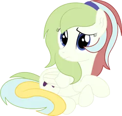 Size: 4913x4685 | Tagged: safe, artist:cyanlightning, derpibooru import, oc, oc:gamer beauty, unofficial characters only, pegasus, pony, 2019 community collab, derpibooru community collaboration, .svg available, absurd resolution, chest fluff, ear fluff, female, folded wings, mare, simple background, sitting, solo, transparent background, vector, wings