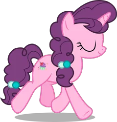 Size: 6574x6863 | Tagged: safe, artist:hendro107, derpibooru import, sugar belle, earth pony, pony, the break up breakdown, .svg available, absurd resolution, eyes closed, female, mare, simple background, solo, transparent background, vector, walking