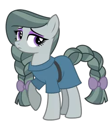 Size: 2103x2298 | Tagged: safe, artist:starryoak, artist:strawberry-spritz, derpibooru import, marble pie, earth pony, pony, miracleverse, alternate hairstyle, alternate universe, bow, braid, braided tail, eyeshadow, female, frock coat, hair bow, makeup, mare, raised hoof, simple background, solo, tail bow, transparent background