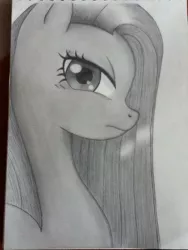 Size: 720x960 | Tagged: safe, artist:vampteen83, derpibooru import, pinkie pie, pony, bust, monochrome, pinkamena diane pie, portrait, solo, traditional art