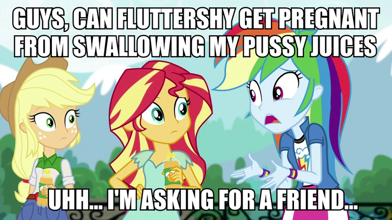 Size: 960x537 | Tagged: questionable, derpibooru import, edit, edited screencap, screencap, applejack, rainbow dash, sunset shimmer, dance magic, equestria girls, spoiler:eqg specials, blatant lies, caption, fence, hat, image macro, implied flutterdash, implied lesbian, implied shipping, sexually oblivious, text, wat, what the fuck am i reading