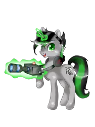 Size: 3120x4160 | Tagged: safe, artist:latia122, derpibooru import, oc, oc:spectrum line, unofficial characters only, pony, unicorn, 2019 community collab, derpibooru community collaboration, camera, commission, headphones, male, open mouth, raised hoof, simple background, solo, sunglasses, transparent background