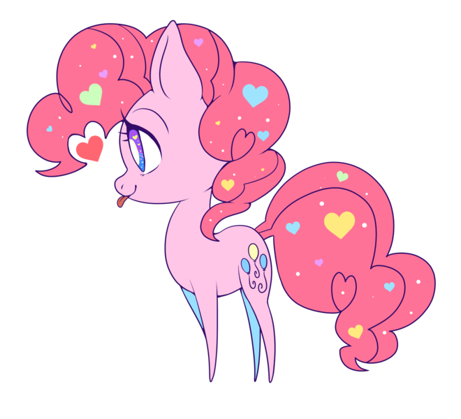Size: 2808x2551 | Tagged: safe, artist:hosikawa, derpibooru import, pinkie pie, earth pony, pony, female, heart eyes, mare, simple background, smiling, solo, tongue out, transparent background, wingding eyes