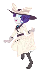 Size: 900x1565 | Tagged: safe, artist:hexfloog, derpibooru import, rarity, equestria girls, ppov, clothes, dress, ear piercing, earring, eyes closed, feet, female, jewelry, missing shoes, piercing, raristocrat, rose dewitt bukater, simple background, smiling, solo, titanic, toes, transparent background, vector