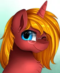 Size: 809x987 | Tagged: safe, artist:pridark, derpibooru import, oc, oc:maxwell, unofficial characters only, pony, unicorn, eye reflection, glasses, one eye closed, reflection, smiling
