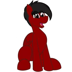 Size: 1200x1200 | Tagged: safe, artist:tatemil, derpibooru import, oc, oc:crimson heart, unofficial characters only, pony, 2019 community collab, derpibooru community collaboration, male, simple background, smiling, solo, transparent background