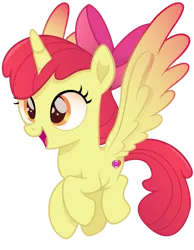 Size: 787x1016 | Tagged: adorabloom, alicorn, alicornified, apple bloom, artist:joemasterpencil, bloomicorn, cute, cutie mark, derpibooru import, movie accurate, race swap, safe, solo, spread wings, the cmc's cutie marks, this will end in tears and/or death and/or covered in tree sap, tiny cutie mark, vector, wings