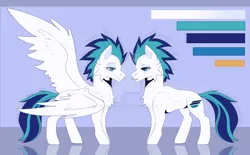 Size: 1280x795 | Tagged: safe, artist:topolok, derpibooru import, oc, unofficial characters only, pegasus, pony, lidded eyes, male, obtrusive watermark, reference sheet, solo, stallion, watermark