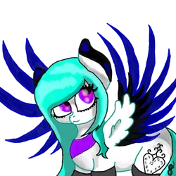 Size: 500x500 | Tagged: safe, artist:soundstrike, artist:timeatriy-time-lives, derpibooru import, oc, oc:timey, pony, amputee, artificial wings, augmented, cute, profile, prosthetic leg, prosthetic limb, prosthetics, simple background, solo, time, transparent background, wings