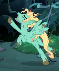 Size: 517x622 | Tagged: safe, derpibooru import, screencap, zephyr breeze, pegasus, pony, flutter brutter, cropped, cutie mark, dirty hooves, eyes closed, male, messy mane, stallion, wings