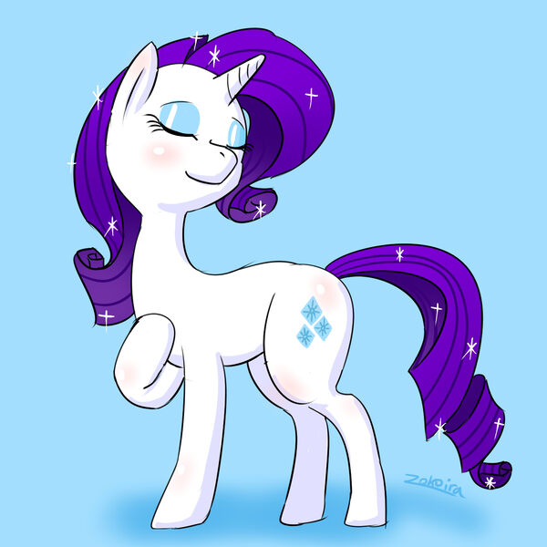 Size: 1280x1280 | Tagged: safe, artist:zokoira, derpibooru import, rarity, pony, eyes closed, female, mare