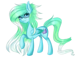 Size: 1280x983 | Tagged: safe, artist:fluffymaiden, derpibooru import, oc, oc:amaranthine sky, unofficial characters only, pegasus, pony, female, glasses, mare, raised hoof, simple background, solo, transparent background