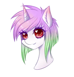 Size: 858x890 | Tagged: safe, artist:fluffymaiden, derpibooru import, oc, oc:reverie, unofficial characters only, pony, unicorn, female, heart eyes, mare, simple background, solo, transparent background, wingding eyes