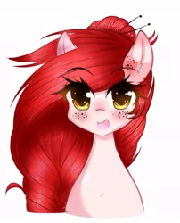 Size: 803x996 | Tagged: safe, artist:fluffymaiden, derpibooru import, oc, unofficial characters only, pony, female, happy, mare, solo