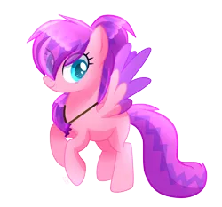 Size: 2791x2599 | Tagged: safe, artist:sugaryicecreammlp, derpibooru import, oc, oc:sky rocket, pegasus, pony, eye clipping through hair, female, jewelry, mare, necklace, simple background, solo, transparent background, two toned wings, wings