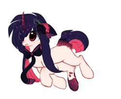 Size: 1024x835 | Tagged: safe, artist:little-sketches, derpibooru import, oc, oc:kumi, pony, unicorn, curved horn, female, horn, mare, necktie, simple background, solo, transparent background