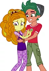 Size: 914x1310 | Tagged: safe, artist:lucylink, derpibooru import, adagio dazzle, timber spruce, equestria girls, crack shipping, female, male, shipping, straight, timberdazzle