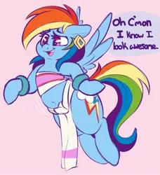 Size: 2460x2700 | Tagged: safe, artist:graphene, derpibooru import, rainbow dash, pegasus, pony, adorasexy, belly button, chel, chubby, chubby dash, clothes, cute, dashabetes, ear piercing, earring, female, jewelry, mare, piercing, rainbow dash always dresses in style, sexy, simple background, solo, stupid sexy rainbow dash, the road to el dorado