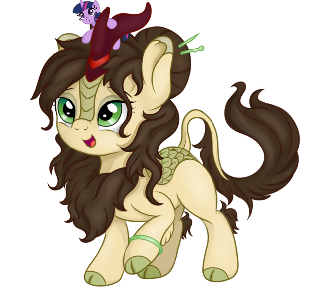 Size: 3000x2802 | Tagged: safe, artist:celsian, derpibooru import, twilight sparkle, oc, kirin, unicorn, 2019 community collab, derpibooru community collaboration, chinese text, cloven hooves, cute, eyeshadow, female, hair bun, image, jade, jewelry, kirin oc, makeup, movie accurate, open mouth, plushie, png, raised hoof, simple background, smiling, solo, transparent background, unicorn twilight