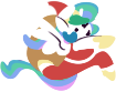 Size: 105x83 | Tagged: artist needed, christmas, clothes, costume, derpibooru import, hat, holiday, hoof shoes, picture for breezies, princess celestia, safe, santa costume, santa hat, santa sack, semi-anthro, simple background, transparent background