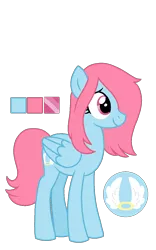 Size: 800x1280 | Tagged: safe, artist:sandwichbuns, derpibooru import, oc, oc:gale wings, pegasus, pony, female, magical lesbian spawn, mare, offspring, parent:fluttershy, parent:rainbow dash, parents:flutterdash, reference sheet, simple background, solo, transparent background