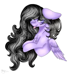 Size: 3048x3240 | Tagged: safe, artist:cat-chai, derpibooru import, oc, oc:tashi, pegasus, pony, female, mare, simple background, solo, tongue out, transparent background