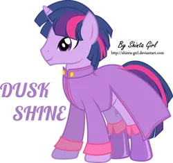 Size: 1280x1203 | Tagged: safe, artist:shinta-girl, derpibooru import, twilight sparkle, pony, unicorn, dusk shine, rule 63, solo, unicorn dusk shine, vector