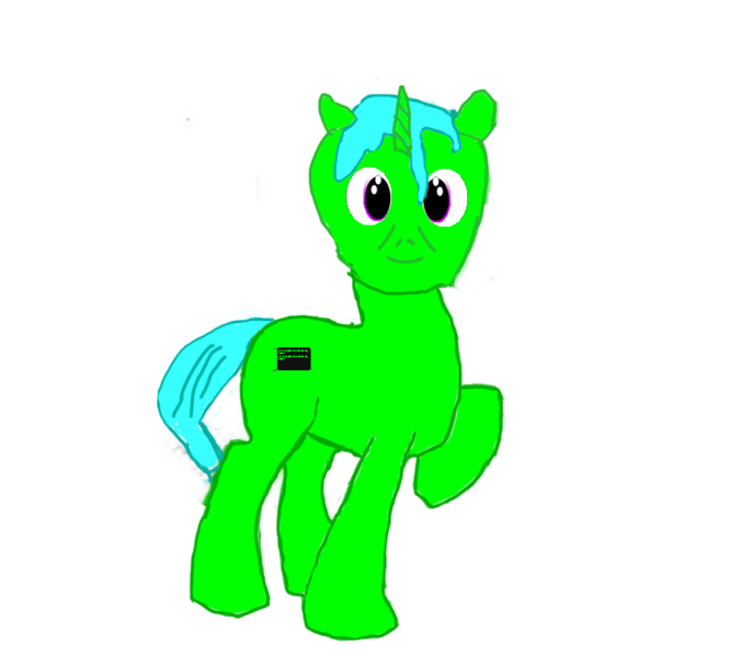 Size: 900x800 | Tagged: safe, artist:joeydr, derpibooru import, oc, oc:green byte, unofficial characters only, pony, unicorn, 2019 community collab, derpibooru community collaboration, looking at you, male, raised hoof, simple background, solo, stallion, transparent background