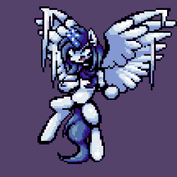 Size: 540x540 | Tagged: safe, artist:stockingshot56, derpibooru import, oc, oc:prince nova, unofficial characters only, alicorn, pony, alicorn oc, animated, flying, gif, horn, idle animation, loop, pixel art, wings