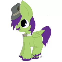Size: 512x512 | Tagged: safe, artist:kalie0216, derpibooru import, oc, oc:xargos, unofficial characters only, pegasus, pony, bowtie, facial hair, hat, moustache