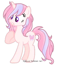 Size: 480x550 | Tagged: safe, artist:xylenneisnotamazing, derpibooru import, oc, oc:pastel, pony, unicorn, female, mare, simple background, solo, transparent background