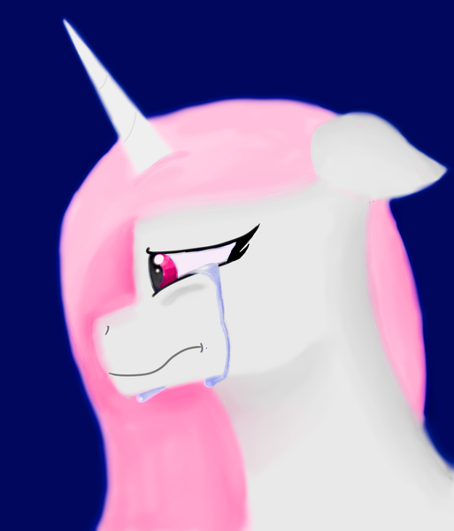 Size: 923x1080 | Tagged: safe, artist:freezeroffire, derpibooru import, princess celestia, pony, crying, pink-mane celestia, simple background, solo, younger